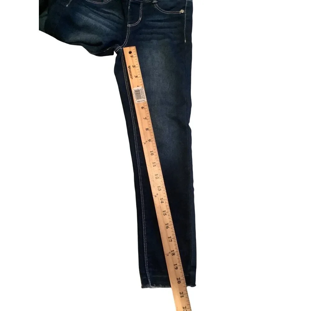 Sonoma Girls 6X Reg Jegging Adjustable Waist Dark Wash Denim Pants‎ Blue